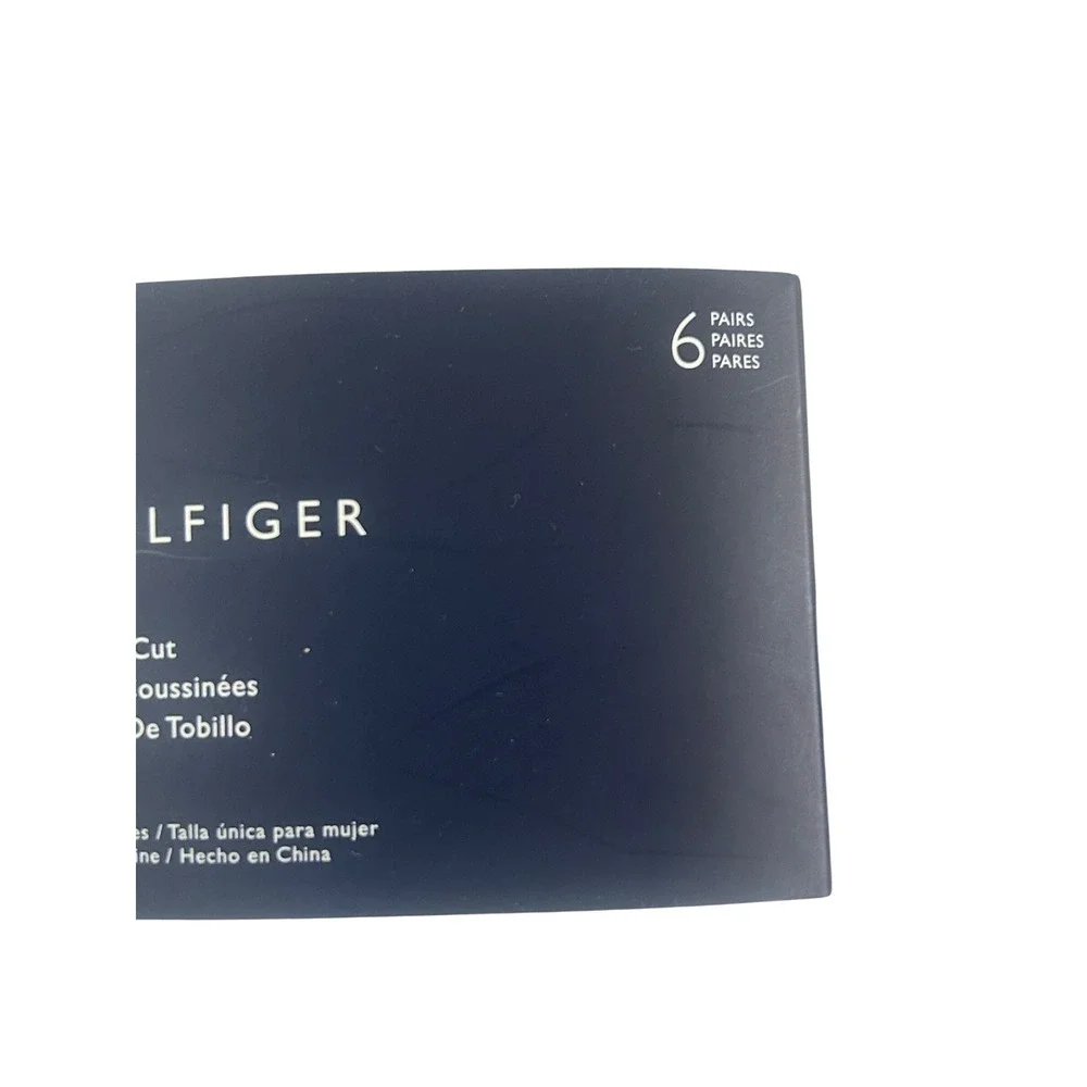 Tommy Hilfiger‎ Cushion Quarter Cut Womens One Size Multi New 6-Pack Socks